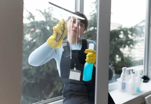 Nettoyage de vitres intérieures et extérieures à la Panouse